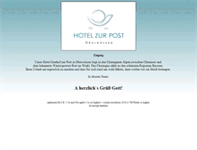 Tablet Screenshot of hotelzurpostow.de